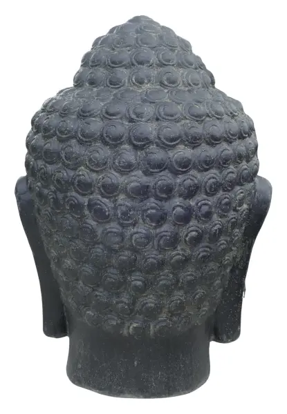Product image 4 of the product “Buddha head, 100cm height, cast stone, hollow, handcrafted & coloured 100 cm”